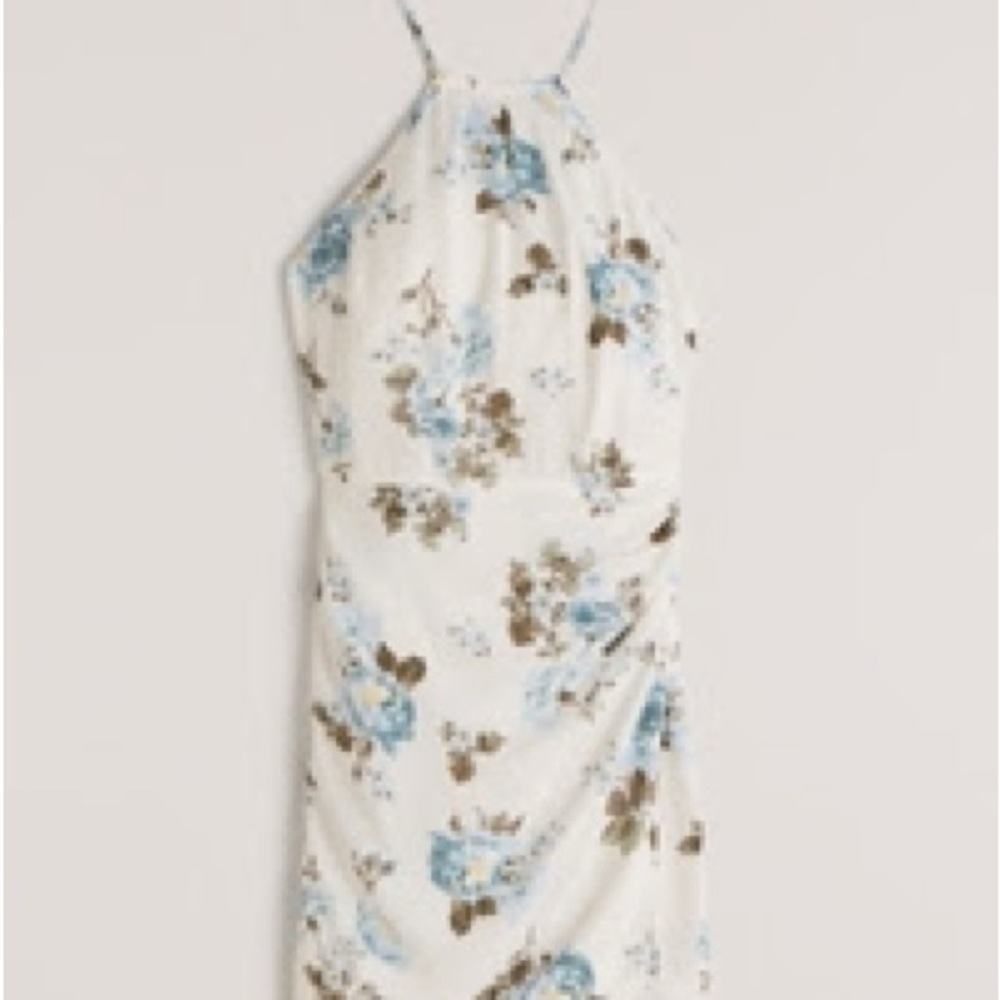 Floral Halter Neck Dress